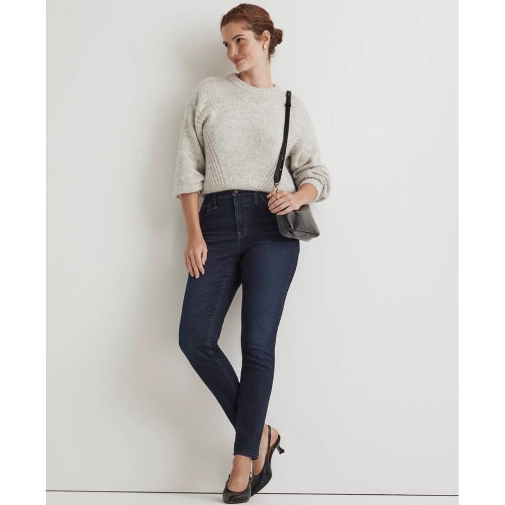 NWT Madewell Curvy Roadtripper Authentic Skinny Jeans in Larkspur Size 24
